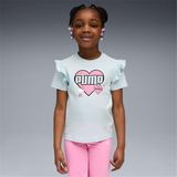 Puma 632386 47 Puma x Hk&fr Ruffle Tee Küçük Kız Çocuk T-Shirt - 98 cm - Açık Mavi