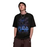 Puma 63444301 Graphic Siyah Günlük Stil Erkek T-Shirt