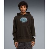 Puma 634612-01 Siyah Melo X Hive Hoodie Erkek Sweatshirt