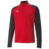 Puma 65723601 Teamliga 1 4 Zip Top Kırmızı Erkek Futbol Antrenman Uzun Kollu Tişört