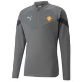 Puma 65737513 Gri Teamfinal Training 1/4 Zip Futbol Antrenman Erkek Uzun Kollu Üst