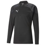Puma 65798203 Siyah Teamcup Training 1/4 Zip Top Erkek Futbol Uzun Kollu Antrenman Üstü
