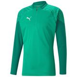 Puma 65798205 Yeşil Teamcup Training 1/4 Zip Top Futbol Uzun Kollu Erkek Antrenman Üstü