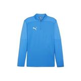 Puma 65855102 Mavi Teamfinal Training 1/4 Zip Futbol Antrenman Erkek Uzun Kollu Üst