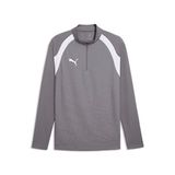Puma 65967913 Teamfinal26 Training 1/4 Zip Gri Futbol Antrenman Uzun Kollu Erkek T-shirt