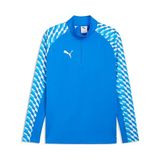 Puma 65972402 Teamliga26 Training 1/4 Zip Mavi Futbol Antrenman Uzun Kollu Erkek T-shirt