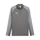 Puma 65972413 Teamliga26 Training 1/4 Zip Gri Futbol Antrenman Uzun Kollu Erkek T-shirt