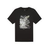 Puma 68321301 Graphics Siyah Günlük Stil Erkek T-Shirt