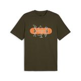 Puma 68345970 Graphics Skateboard Yeşil Günlük Stil Erkek T-Shirt