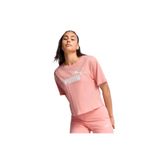 Puma 68497218 Pembe Essential Cropped No 1 Kadın Günlük Stil T-Shirt