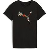 Puma 68508101 Graphics Floral Cat Logo Tee Kadın Spor Tişört
