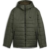 Puma 68521170 Ess Hooded Padded Erkek Spor Mont - Grafit - Yeşil - 2XL