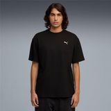 Puma 692018 01 Ess Elevated Erkek Geniş Kalıp Kuş Gözü Jakarlı T-Shirt - XL - Siyah