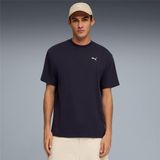 Puma 692018 16 Ess Elevated Erkek Geniş Kalıp Kuş Gözü Jakarlı T-Shirt - XL - Lacivert