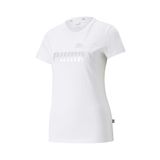 Puma 84830302 Essential+ Metallic Logo Beyaz Günlük Stil Kadın T-Shirt