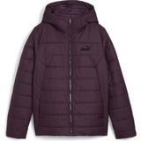 Puma 84894044 Ess Hooded Padded Kadın Spor Mont - Mor - XS