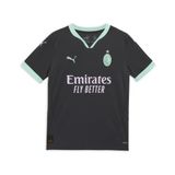 PUMA ACM Third Jersey Replica Jr Erkek/Unisex Forma, Shadow Gray-Fresh Mint, 5-6YAŞ