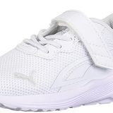 Puma All-Day Active Alternative Closure Sneakers Babies Unisex Bebek Spor Ayakkabı, Puma White-Puma White, 27
