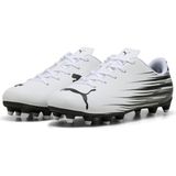 Puma Attacanto II FG/AG JR Unisex Genç Futbol Ayakkabı Erkek Çocuklar İçin Hafif ve Dayanıklı - Beyaz