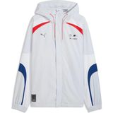 Puma Bmw M Motorsport Erkek Ceket Kapüşonlu Ripstop Kumaş ile Rahat Kesim ve Modern Tasarım - Beyaz