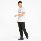 Puma BMW M Motorsport Logo Erkek Tişört Nefes Alabilir Kumaş ile Şık ve Rahat Tasarım - White
