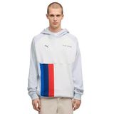 Puma Bmw M Motorsport Pumatech-X Erkek Kapüşonlu Sweatshırt,Silver Mist S
