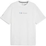 Puma Bmw M Motorsport Sportswear Erkek Tişört - Puma White