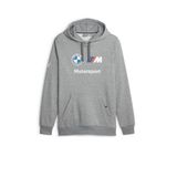 Puma Bmw Mms Ess Hoodie Fleece Erkek Sweatshirt Gri S-Xxl