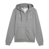 Puma Bmw Mms Essentials Fleece Erkek Gri Günlük Stil Eşofman Üstü 63542803