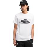 Puma Bmw Mms Essentials Graphic Erkek Beyaz Günlük Stil T-Shirt 63718802