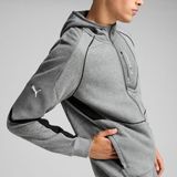 Puma BMW MMS HOODED SWEAT JAC GRI Erkek Fermuarlı Sweatshirt - XL