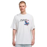 Puma BMW MMS STICKER TEE Beyaz T-Shirt, L, 632974, White, Erkek