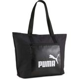 Puma Campus Shopper Kadın Siyah Çanta Geniş İç Hacim ve Hafif Yapı ile Günlük Kullanım için Uygun