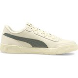 Puma Caracal Spor Ayakkabı Bej Renk Erkekler İçin Kauçuk Dış Tabanlı Deri Malzeme ile Konforlu