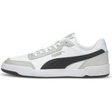 Puma Caracal Spor Ayakkabı Erkek Düz Taban Deri Malzeme Nefes Alabilir Yapı ile Koşu ve Yürüyüş İçin İdeal - White-Black-Gray Violet