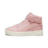 Puma Carina 2.0 Mid Winter Sneakers Youth Kız Çocuk Spor Ayakkabı, Future Pink-PUMA Silver-Alpine Snow, 38
