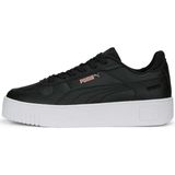 Puma Carina Street Kadın Spor Ayakkabı Düz Tabanlı Siyah Kauçuk Malzeme ile Rahat Kullanım