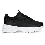 Puma Cassia Via Black White-Shadow Gray Gold Günlük Spor Ayakkabı