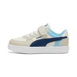 Puma Caven 2.0 Block Çocuk Mavi Spor Ayakkabı, 33, 394462, Desert Dust-Blue-AQUA GREEN, Unisex Çocuk