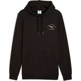 Puma Class Erkek Grafik Baskılı Kapüşonlu Sweatshırt - 2XL - Puma Black