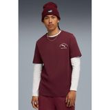 Puma Class Graphic Tee Bordo Erkek Kısa Kol T-Shirt