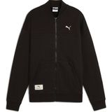Puma Class Kadın Full-Zip Midi Ceket Uzun Kol Siyah Rahat Kesim Tasarım - Renkli