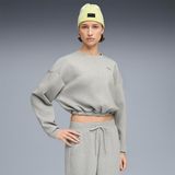 Puma Cloudspun Crew Kadın Gri Bisiklet Yaka Sweatshirt