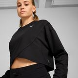 Puma Cloudspun Crossover Crew Kadın Siyah Koşu Sweatshirt - XS