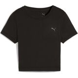 Puma Cloudspun Ss Twist Kadın Siyah Antrenman T-Shirt.01