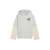 Puma Çocuk Gri Mid90s Layered Hoodie Sweatshirt 688473-04