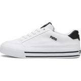 Puma Court Classic Vulc Erkek Spor Ayakkabısı Vulkanize Taban Yapı ile Konforlu Tasarım - Puma White-Puma Black