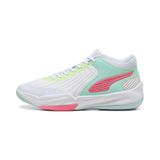 Puma Court Pro 2 Unısex Basketbol Ayakkabısı,Puma White-Mint Melt-Nitro Blu 42
