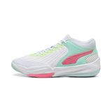 Puma Court Pro 2 Unısex Basketbol Ayakkabısı,Puma White-Mint Melt-Nitro Blu 47
