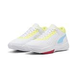 PUMA Court Pro 2 Unisex Yetişkin Basketbol Ayakkabısı, PUMA White-Vibrant Blue, 42.5